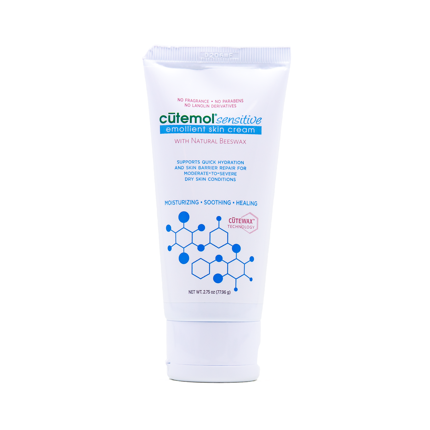 Cutemol Sensitive - Emollient Cream for Dry Sensitive Skin 2.75oz
